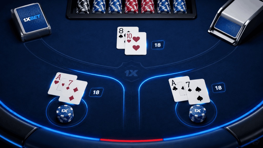 Mano separada en blackjack online como cambio de estructura sobre la mesa